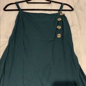 Kendall and Kylie Dark green dress